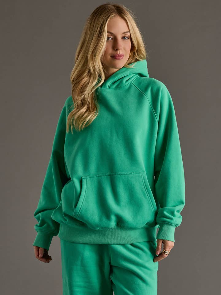 Sweatshirt com Capuz Verde Panache por atacado de Panache Apparel Co.
