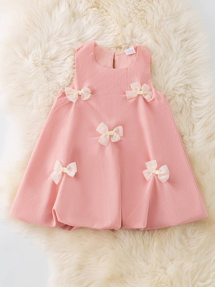 Kids Charm Online - Wholesale Dress - Kids - Coquette bow bubble dress. DRG50617 AMY