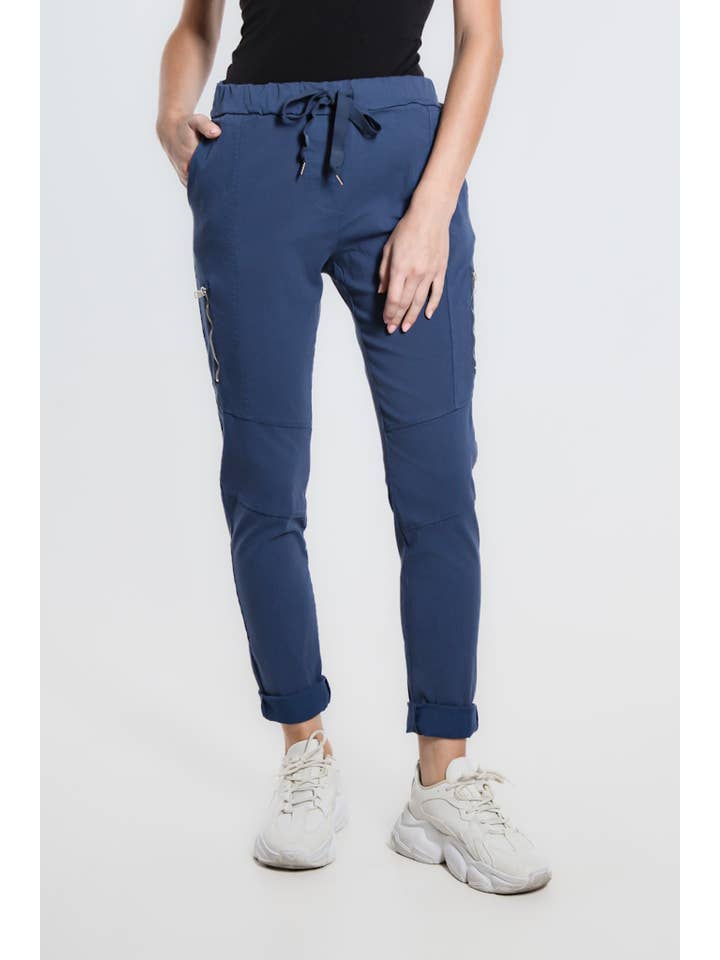 TINA Stephens Italy/Tees By Tina - Wholesale Pants - Women's - Danica Side Zipper Pant (PL155)40