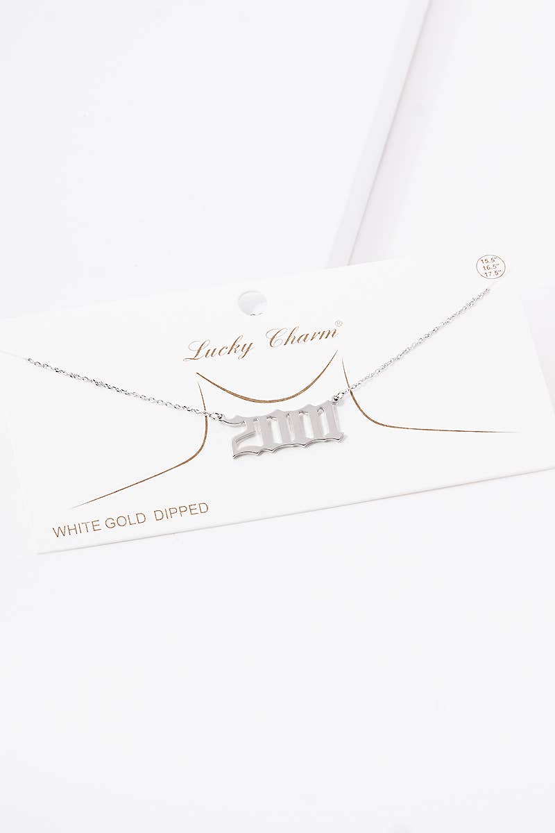 OHBOOBA DESIGN - Wholesale Pendant/Charm Necklace - Gold Plated Birth Year Necklace43