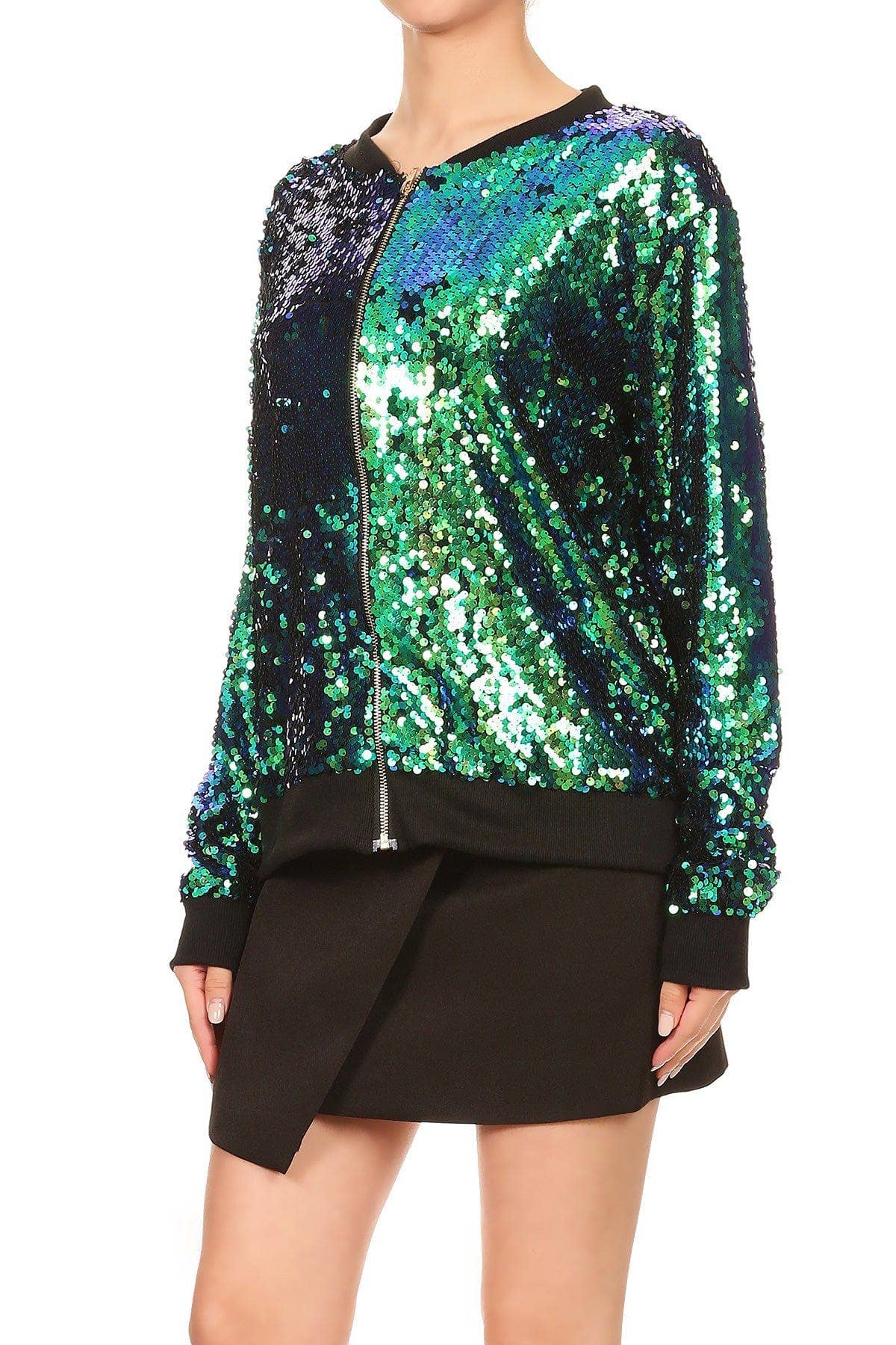 Anna Kaci Wholesale - Vente Bombers – femme - Blouson aviateur zippé à sequins37