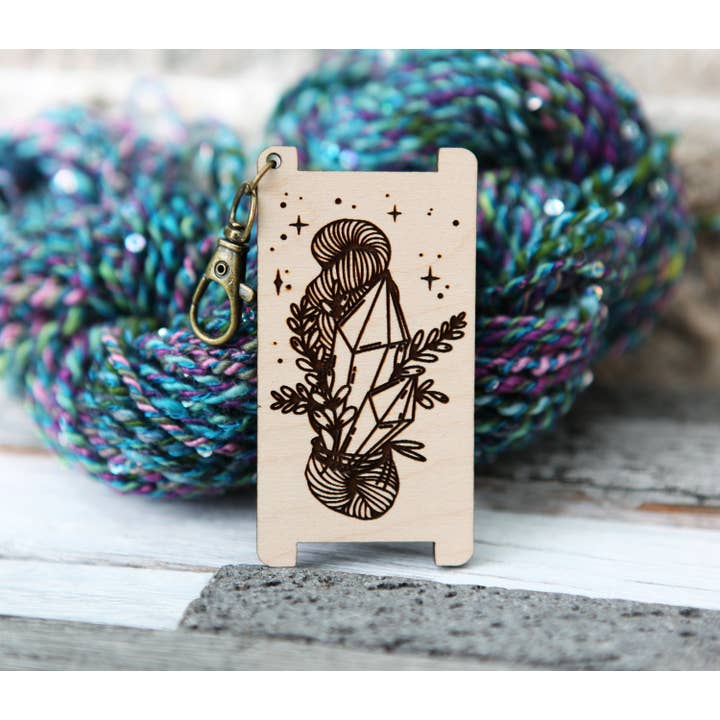 Sunrise Grove - Wholesale Knitting/Crochet Supplies - Crystal & Leaf Yarn WPI Tool Cherry Wood Gauge6