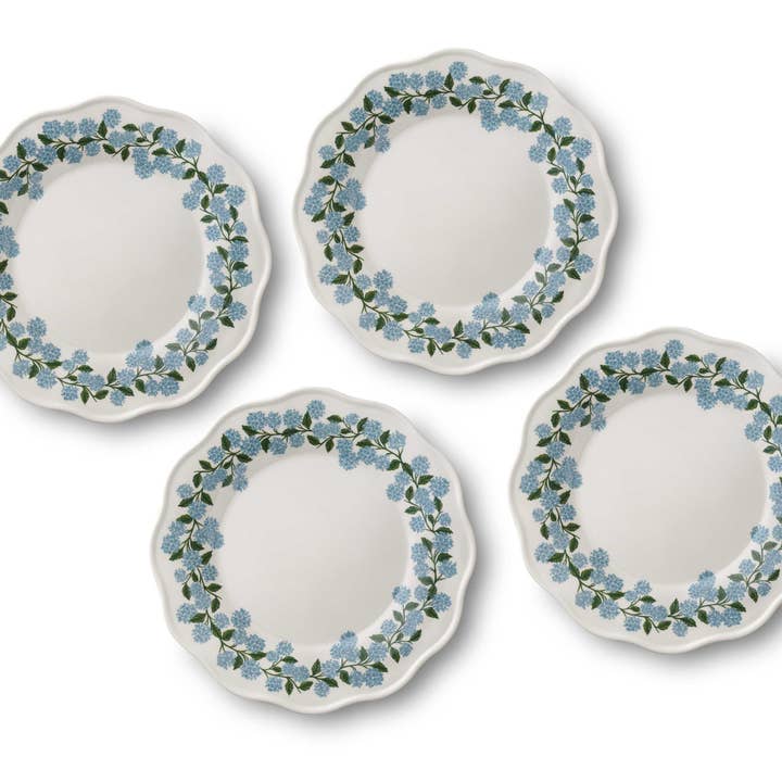 Rifle Paper Co. - Wholesale Dinner Plate - Hydrangea Melamine Dinner Plates