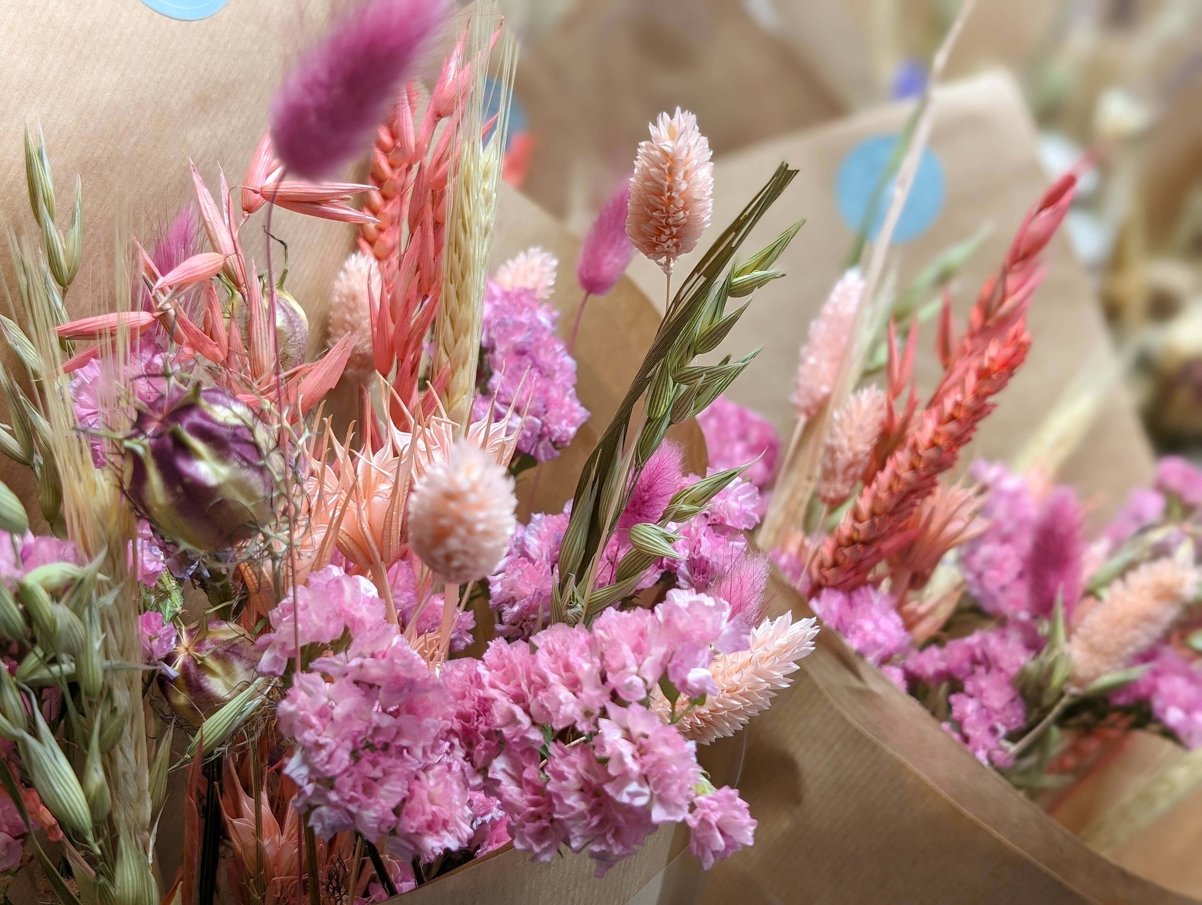 Banksia Botanicals - Wholesale Dried/Pressed Flowers - Pink Dried Flower Arrangements2