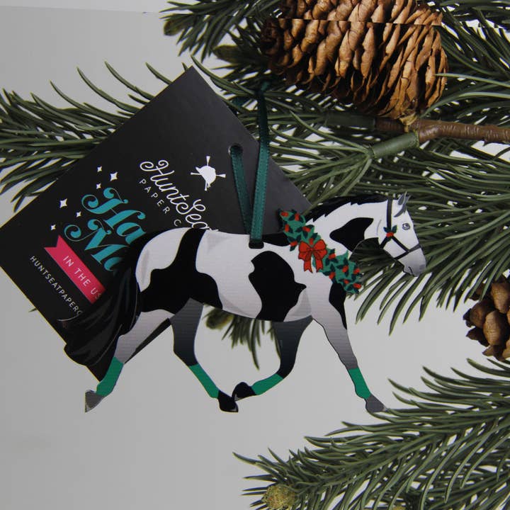 Paint Pony - Horse Ornament til Equestrian Juletræ for engroshandel hos Hunt Seat Paper Co.