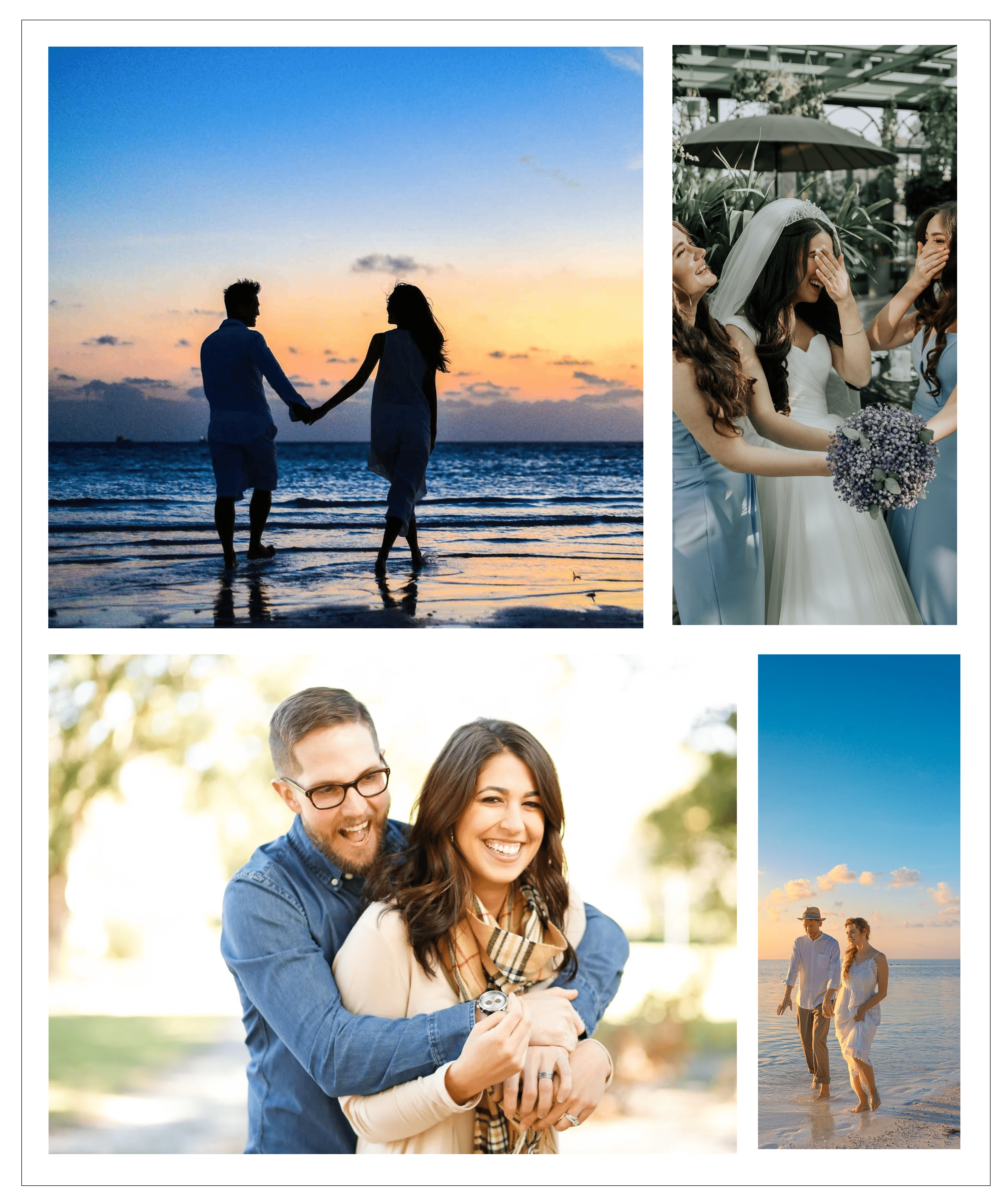 Monogramonline Inc. – Engroshandel Tæppe – 4-foto personlig collage tæppe | Brugerdefineret tæppe med billeder1