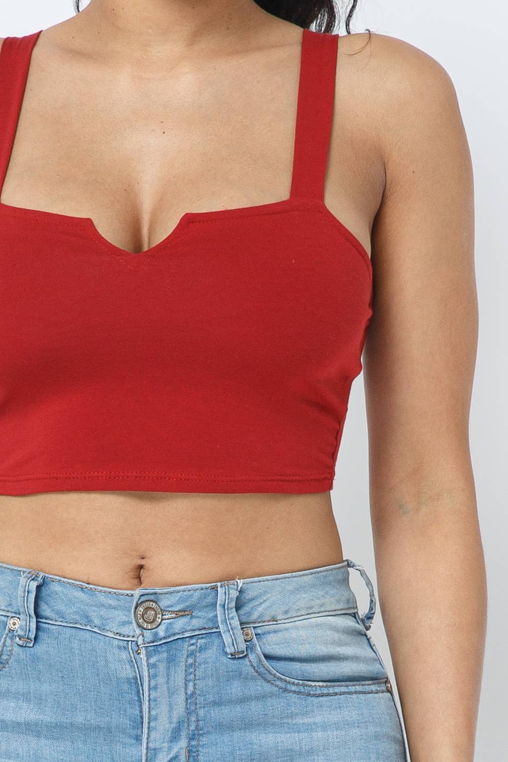 Julia by LoveJ - Wholesale Knit Top - Women's - V Cut Detail Sleeveless Crop Top11