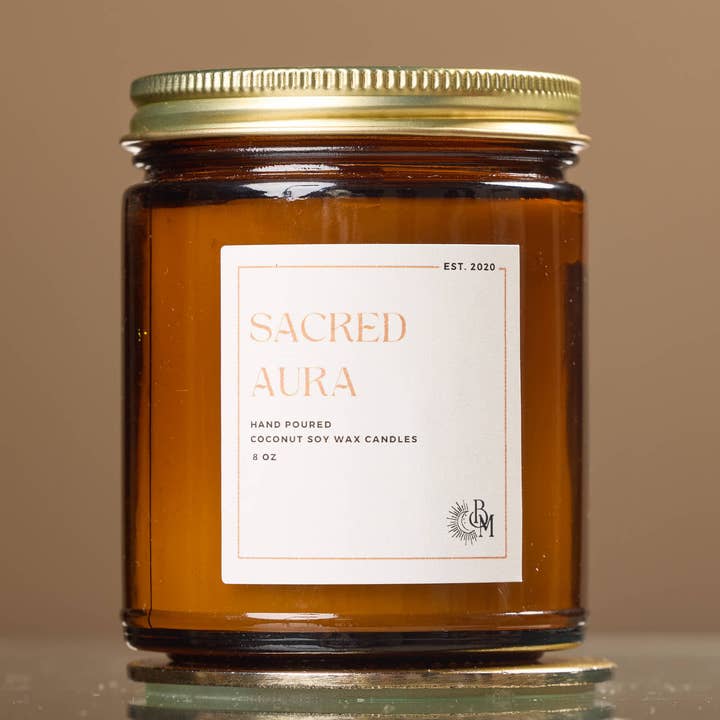 Sacred Aura - Coconut Soy Candle for wholesale by Black Moon Co.
