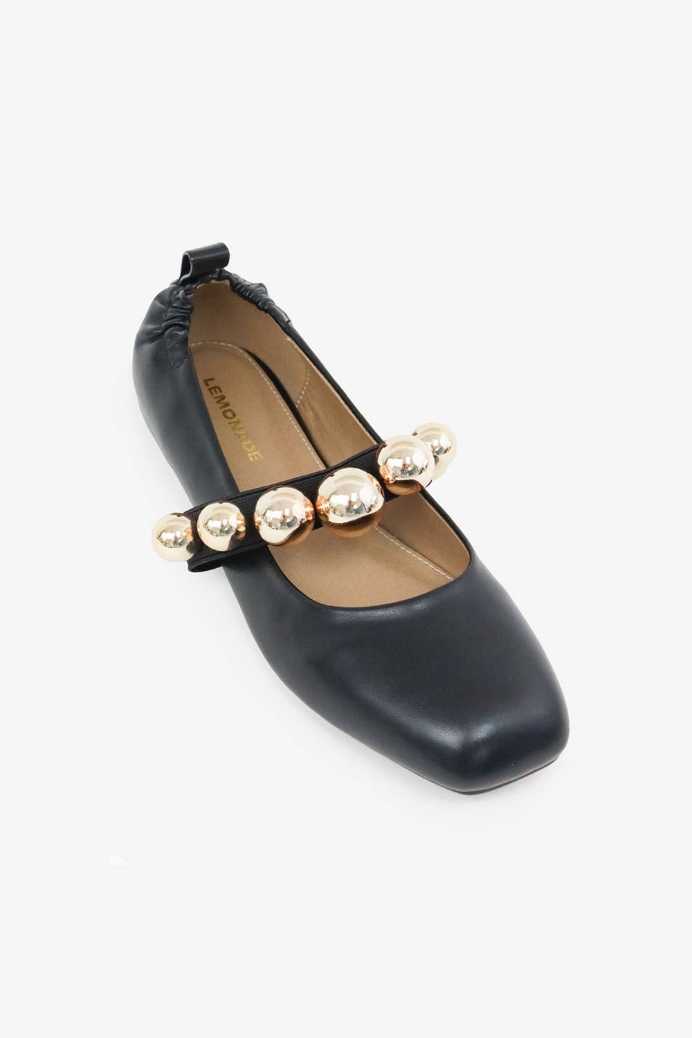 Lemonade Shoes - Wholesale Flats - Women's - COLLEEN - FALL '25 Chic Ballet Flat with Gold Details1