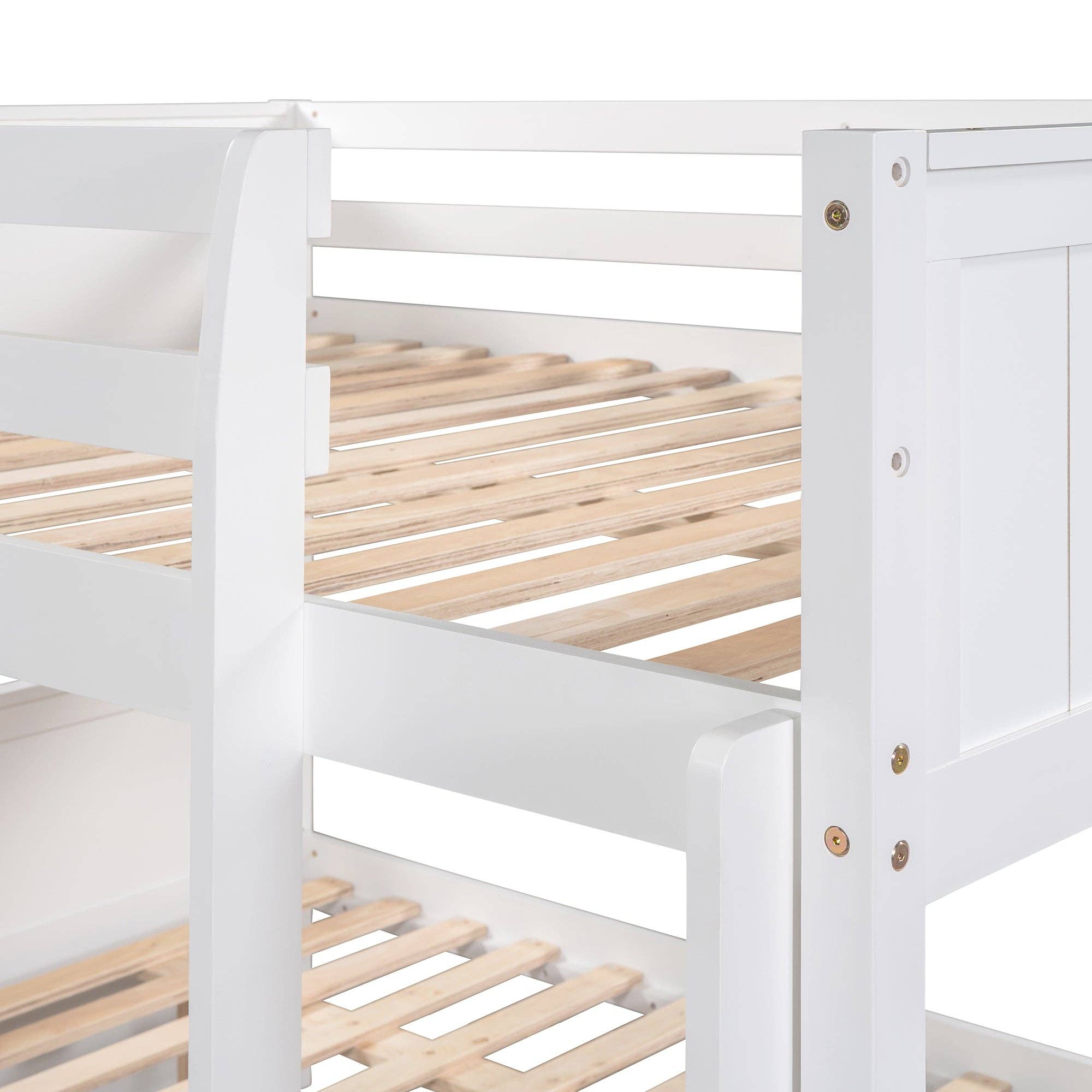 VTNG50 - Wholesale Bed - Full Over Full Bunk Bed with Twin Size Trundle, White8