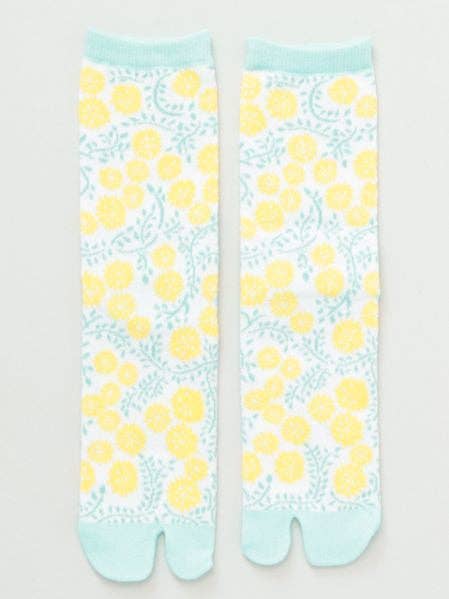 White Clover TABI Socks 23~25cm for wholesale by Ametsuchi by Amina Collection