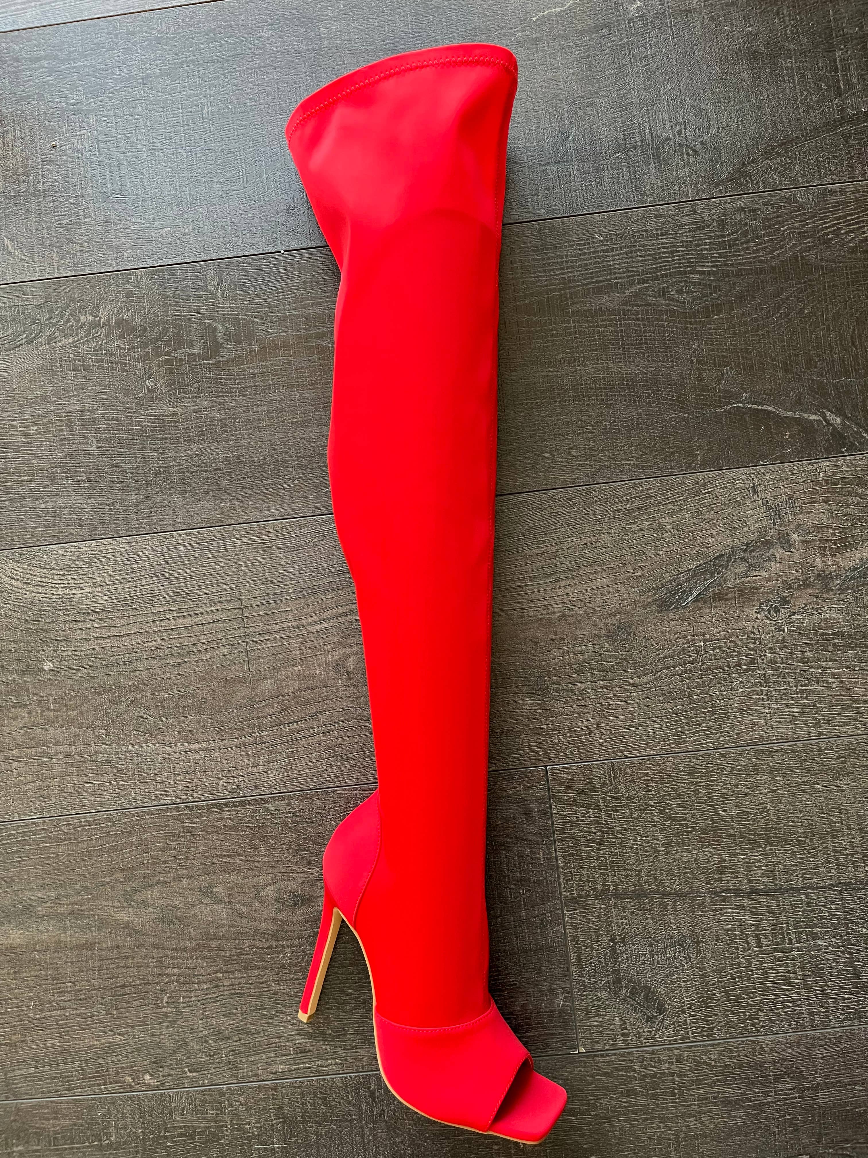 Nude VICTORIA-02 Women's Stretch Over The Knee Boot for wholesale on Faire2