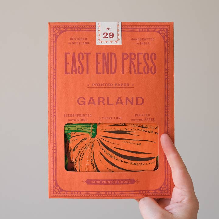East End Press – wholesale Bunting/garland – Pumpkin Sewn Garland7