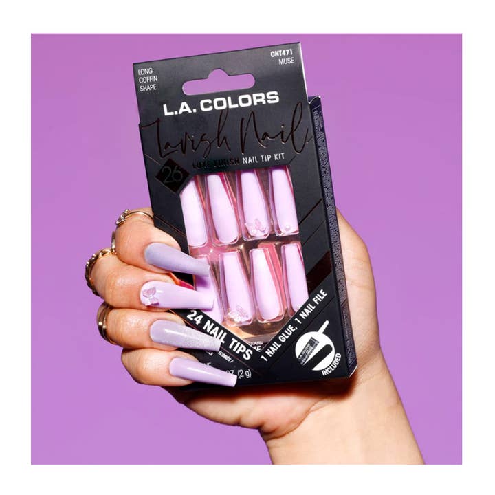 PINEAPPLE Beauty – wholesale Press-on/fake nails – LA Colors CNT471 Lavish Luxe Nail Tip Kit Muse - 3pc3