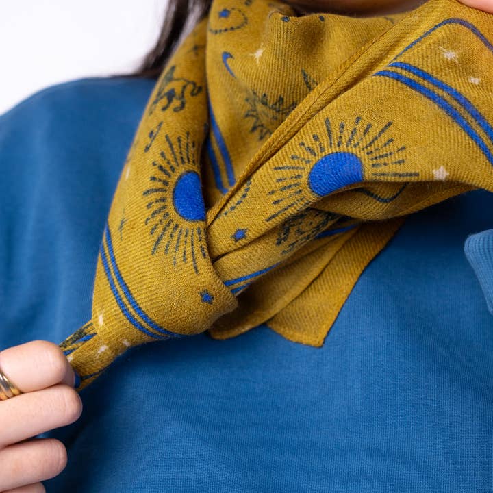 BILLYBELT - Wholesale Scarf - Women's - 100% wool scarf Madeleine Olive2