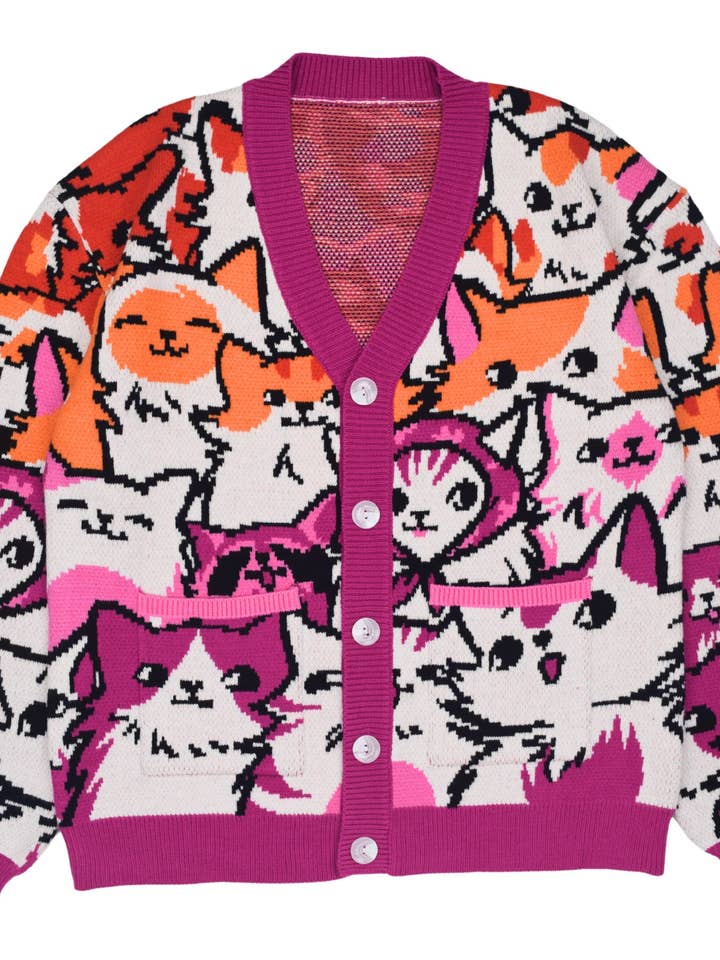 Steady Hands - Wholesale Cardigan - Women's - Lesbian Cat Cardigan