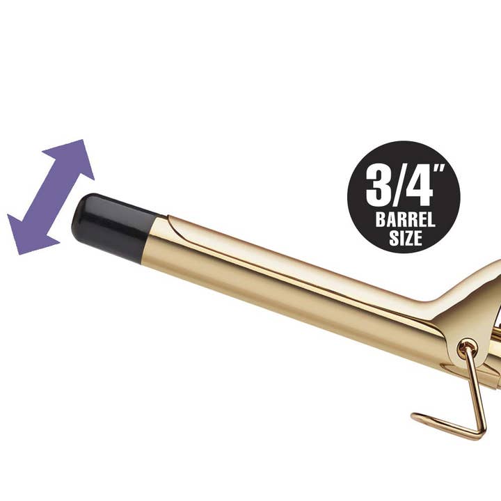 iTech361 - Wholesale Curling Iron/Wand - Hot Tools Professional Black Gold Curling Iron/Wand, 3/4"