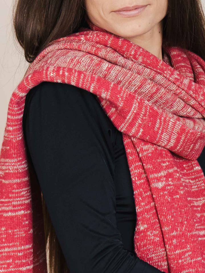 The Hemp & Wool Scarf - Pink for wholesale by De IONESCU