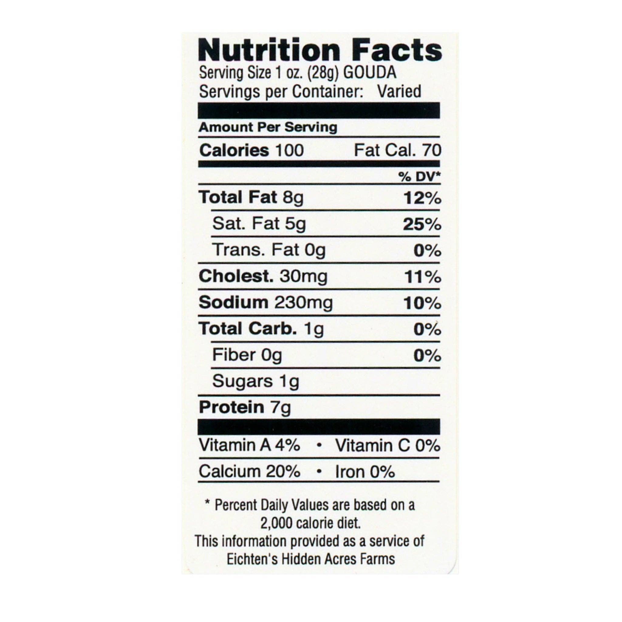 Eichtens Cheese - Wholesale Cheese - Plain Gouda Cheese Full Wheel2