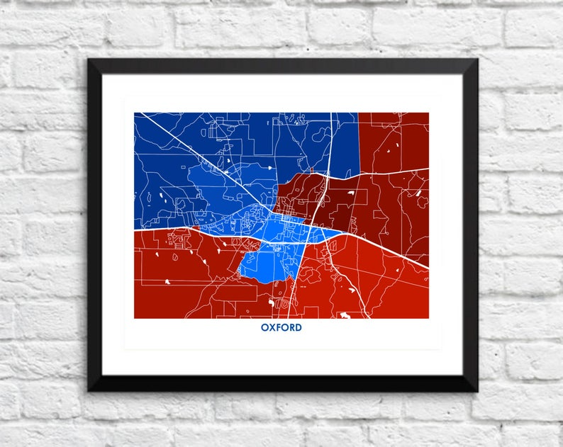 Juanita's Adventures – Impressão artística por atacado – Impressão do mapa Juanitas Oxford2