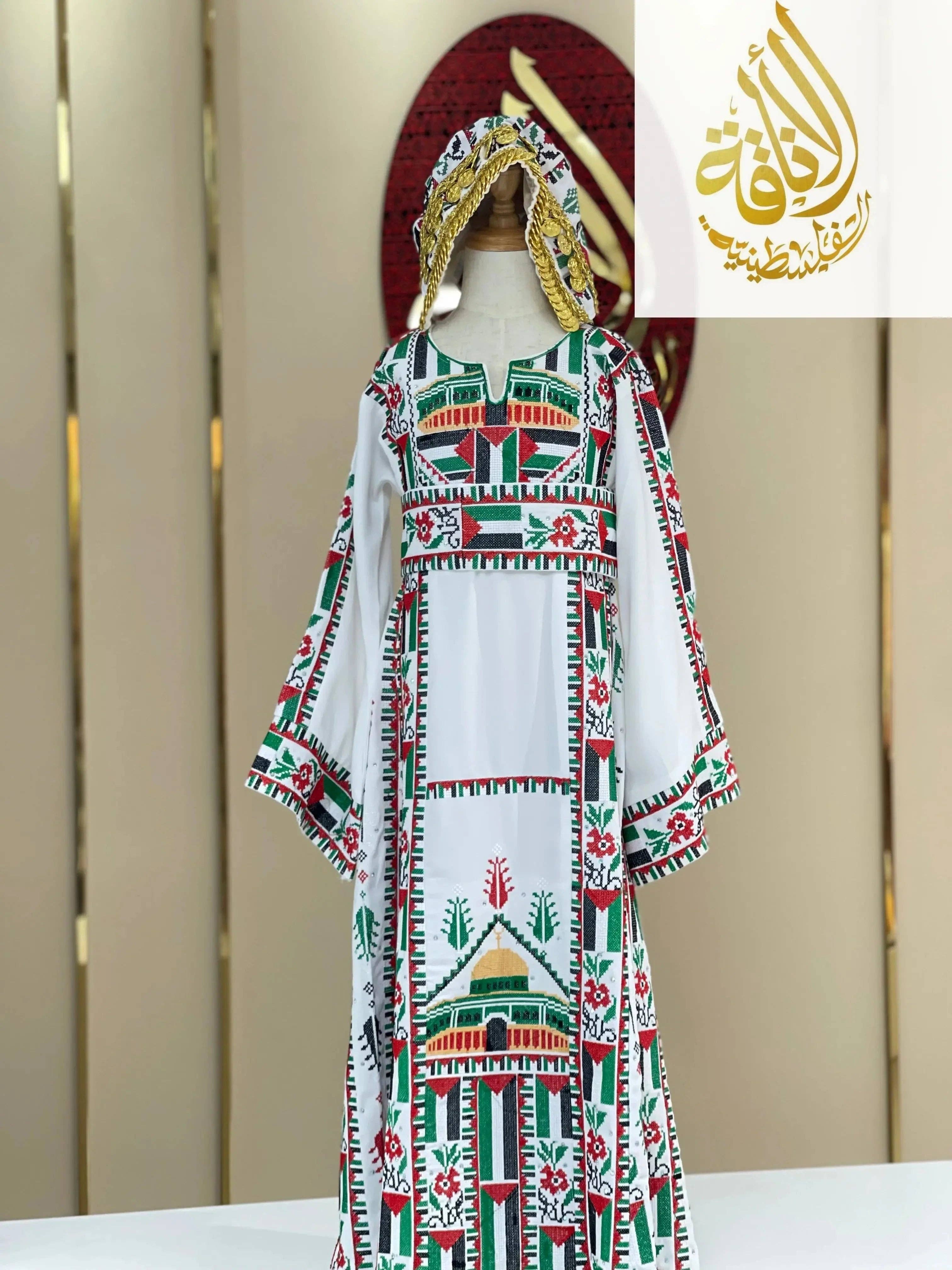 Palestinian Elegance - Wholesale  - Kids Palestinian & Proud Embroidered Thoub - Celebrate Heritage with Style6