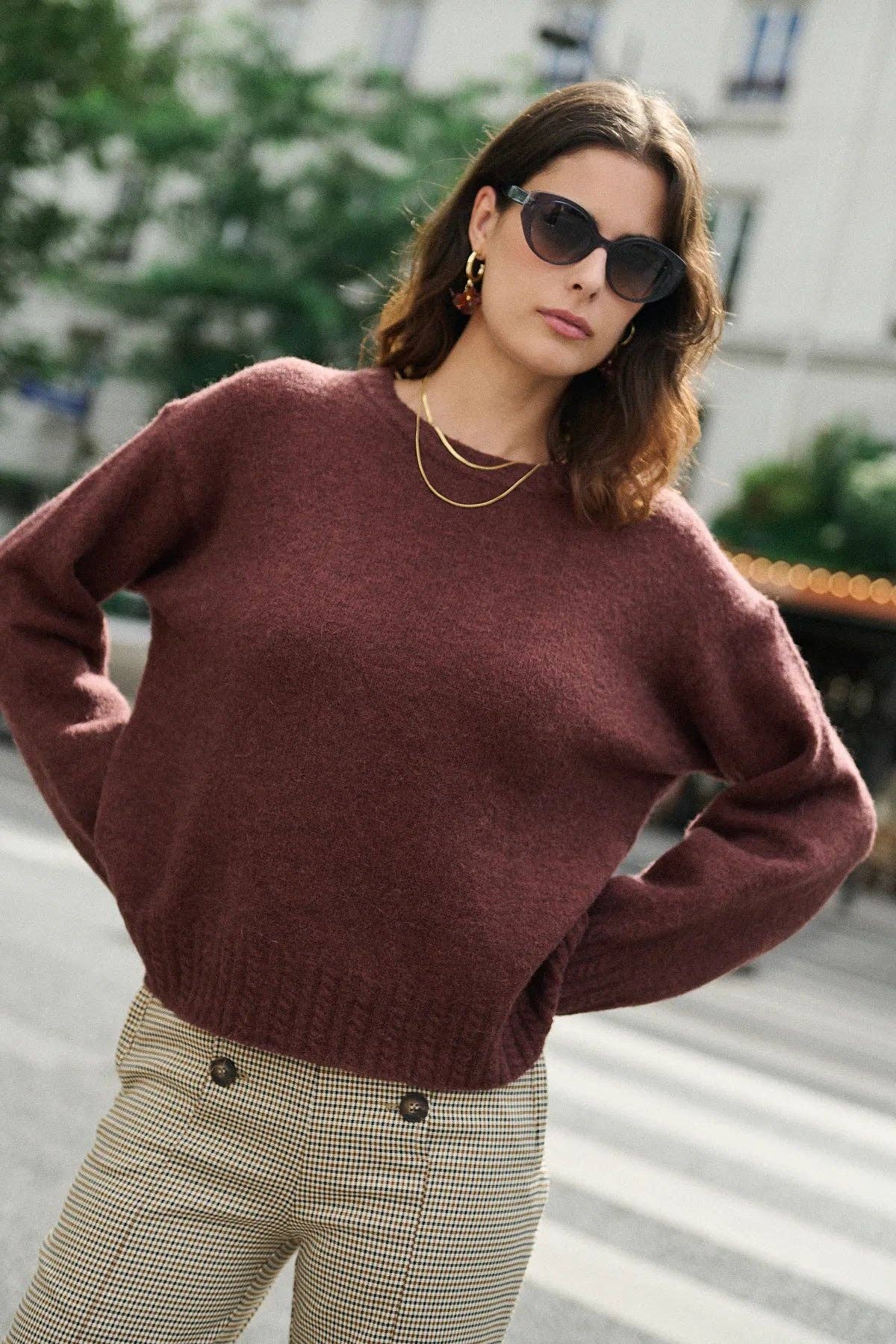 Nathael Paris – wholesale Pullovertröja - Dam – Alpacka- och ulltröja med flätstickning10