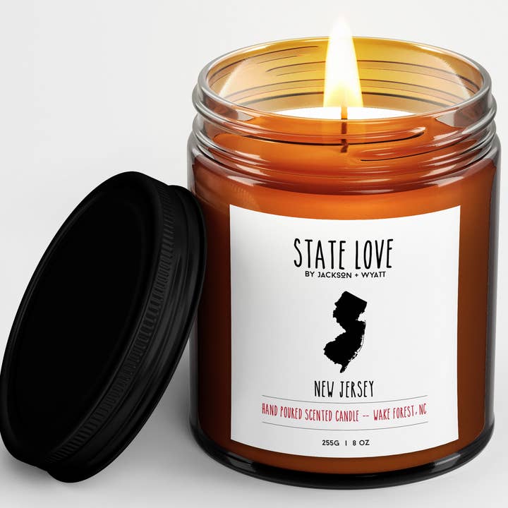 Vela perfumada a mano de Nueva Jersey para venta al por mayor de Jackson + Wyatt
