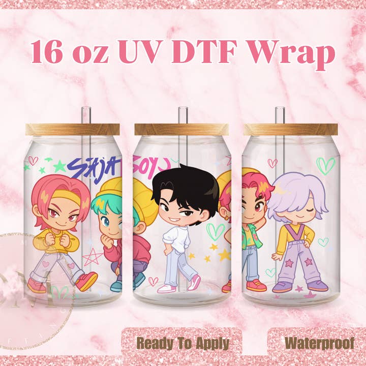 Envoltura DTF de Pop Boys para venta al por mayor de Dm Crafting