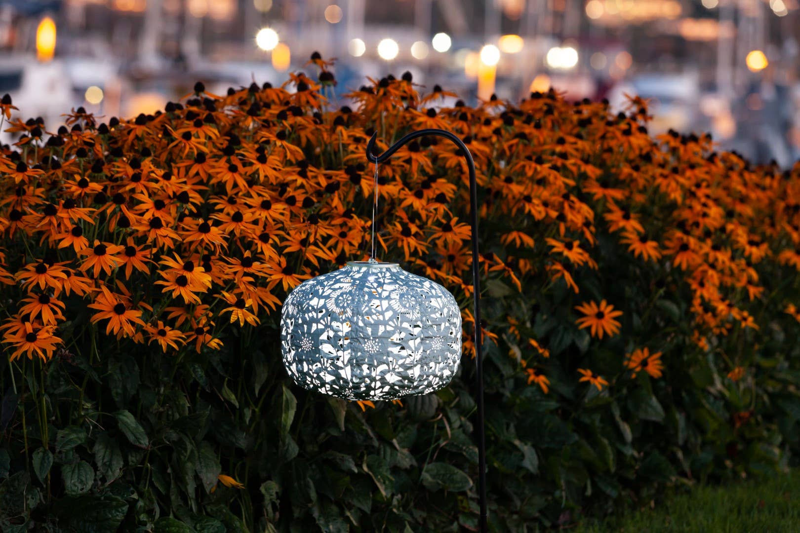 Allsop Home & Garden - Wholesale Outdoor/Lawn Light - Stella Square Sunflower 11" Solar Lantern - Sage1