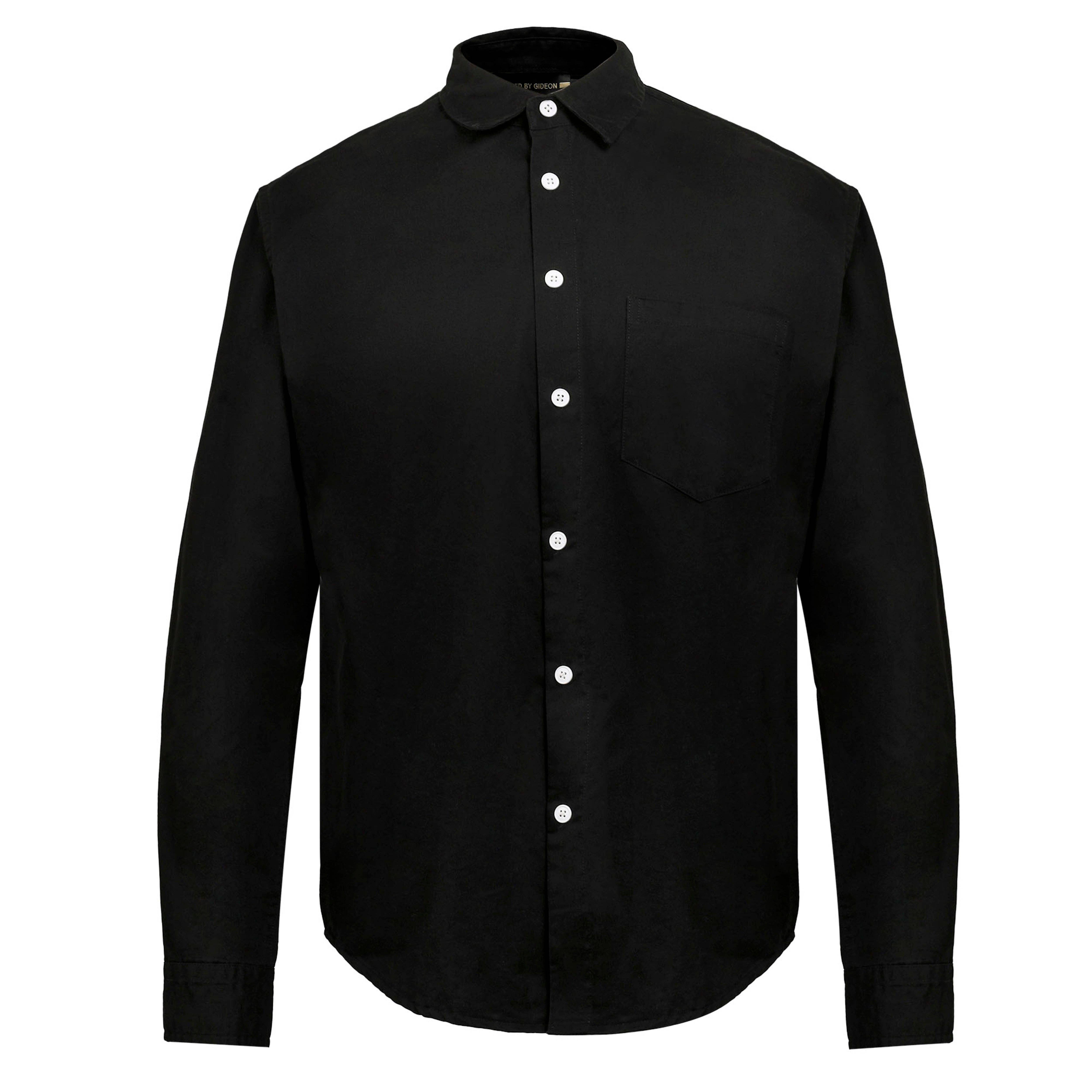 PLACED BY GIDEON - Wholesale Button Down Shirt - Men's - Chemise intemporelle en coton à boutons contrastés0