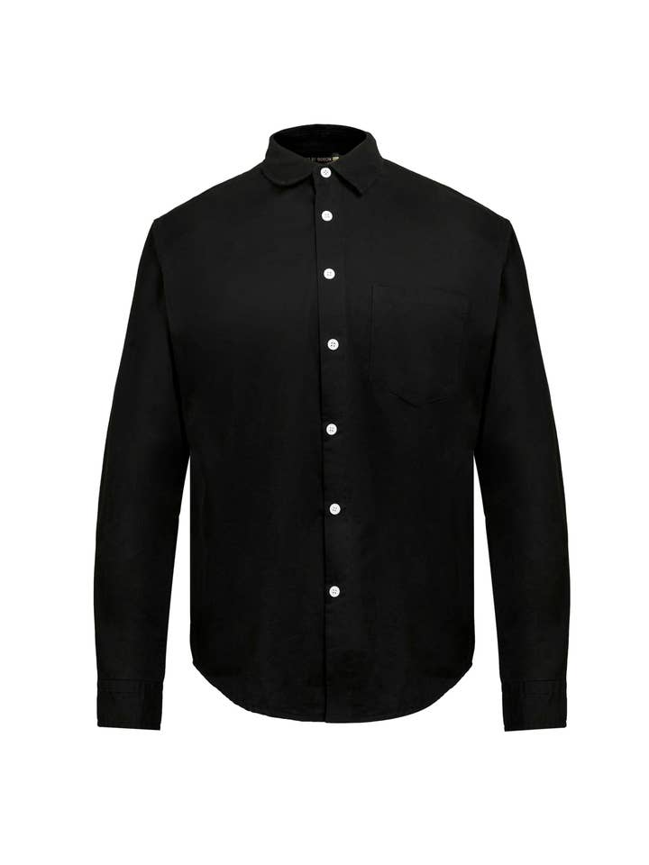 PLACED BY GIDEON - Wholesale Button Down Shirt - Men's - Chemise intemporelle en coton à boutons contrastés