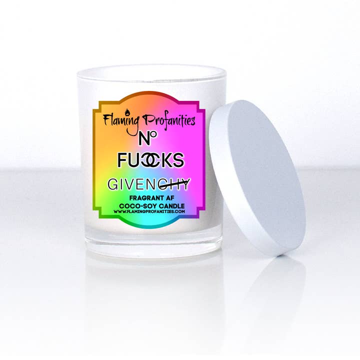 Zero fucks given- Soy Candle for wholesale by Flaming Profanities