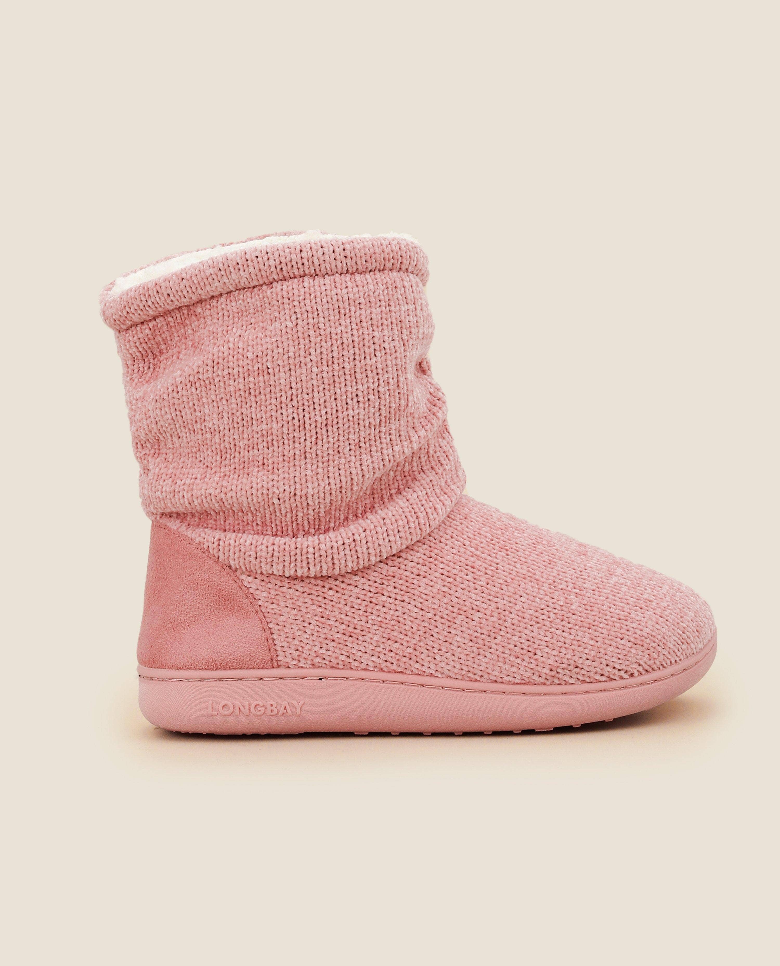 LongBay - Vente Bottines – femme - Chaussons bottillons en tricot chenille pour femmes Fuji6