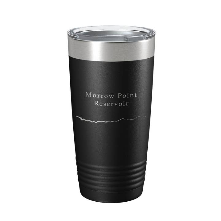 Morrow Point Reservoir Tumbler Lake Map Resemugg Isolerad lasergraverad kaffekopp Gunnison River Colorado 20 oz för wholesale av CarveBright