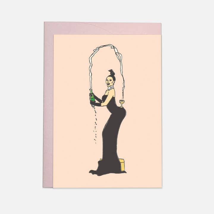 Kaart Blanche – wholesale Vardagliga hälsningskort – Kim Champagne gratulationskort