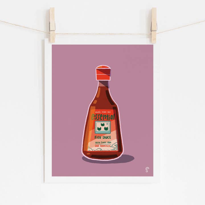 Impression artistique sur la sauce de poisson pour la vente par SHAWNA CHAN