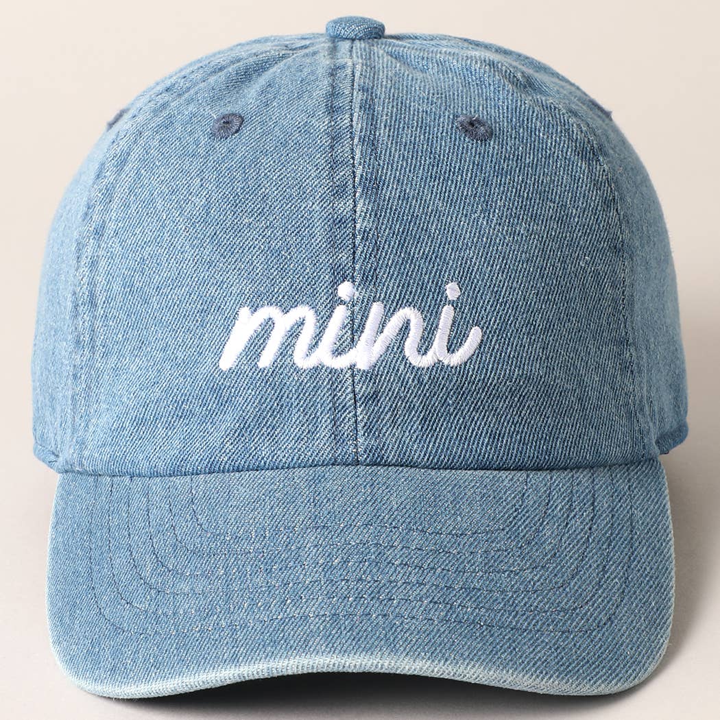 Fashion City - Wholesale Baseball Cap - Kids - Mini Text Match with Dad and Mom Embroidery Cap3