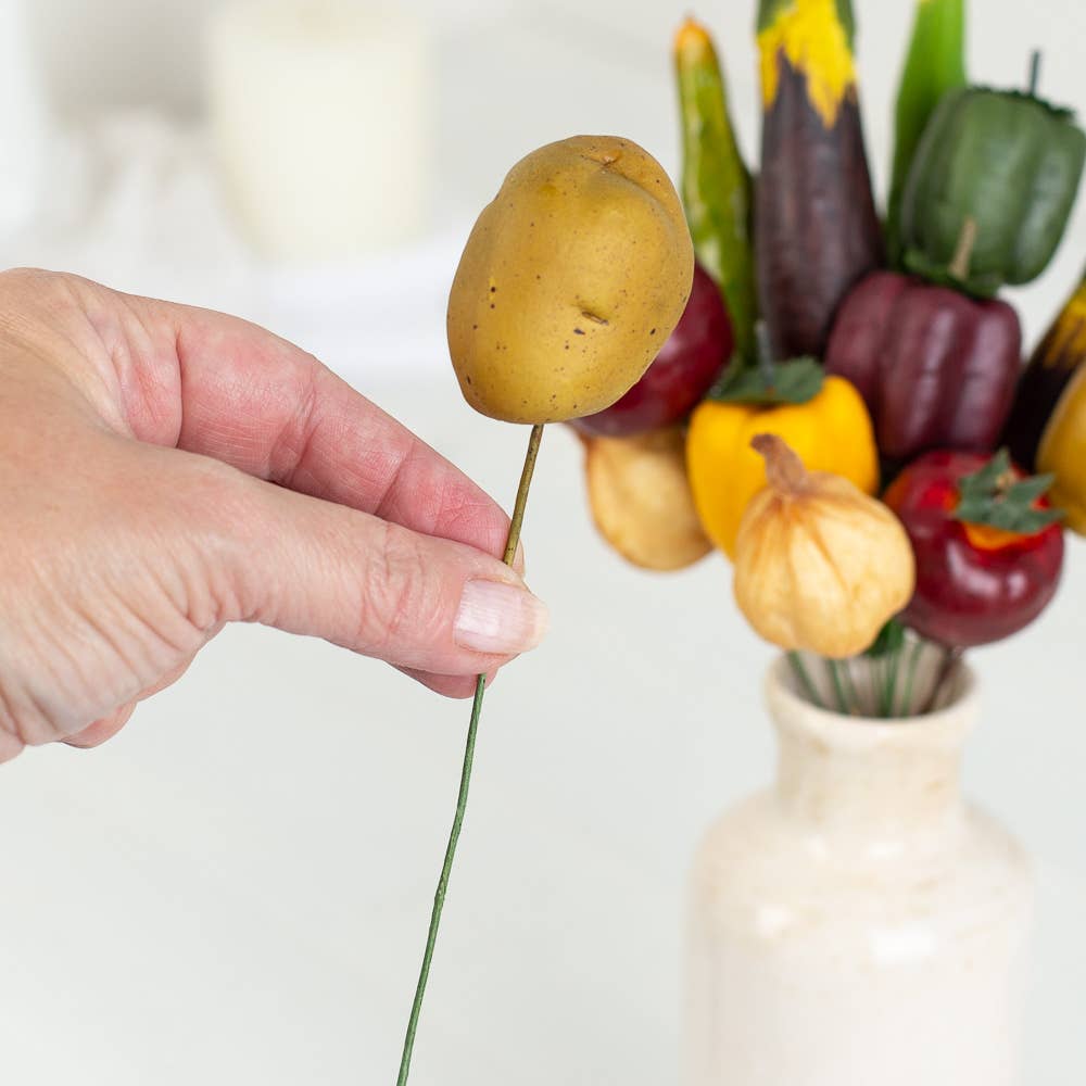 Factory Direct Craft - Wholesale Artificial Flowers - Pack of 13 Artificial Assorted Vegetables on Stems2