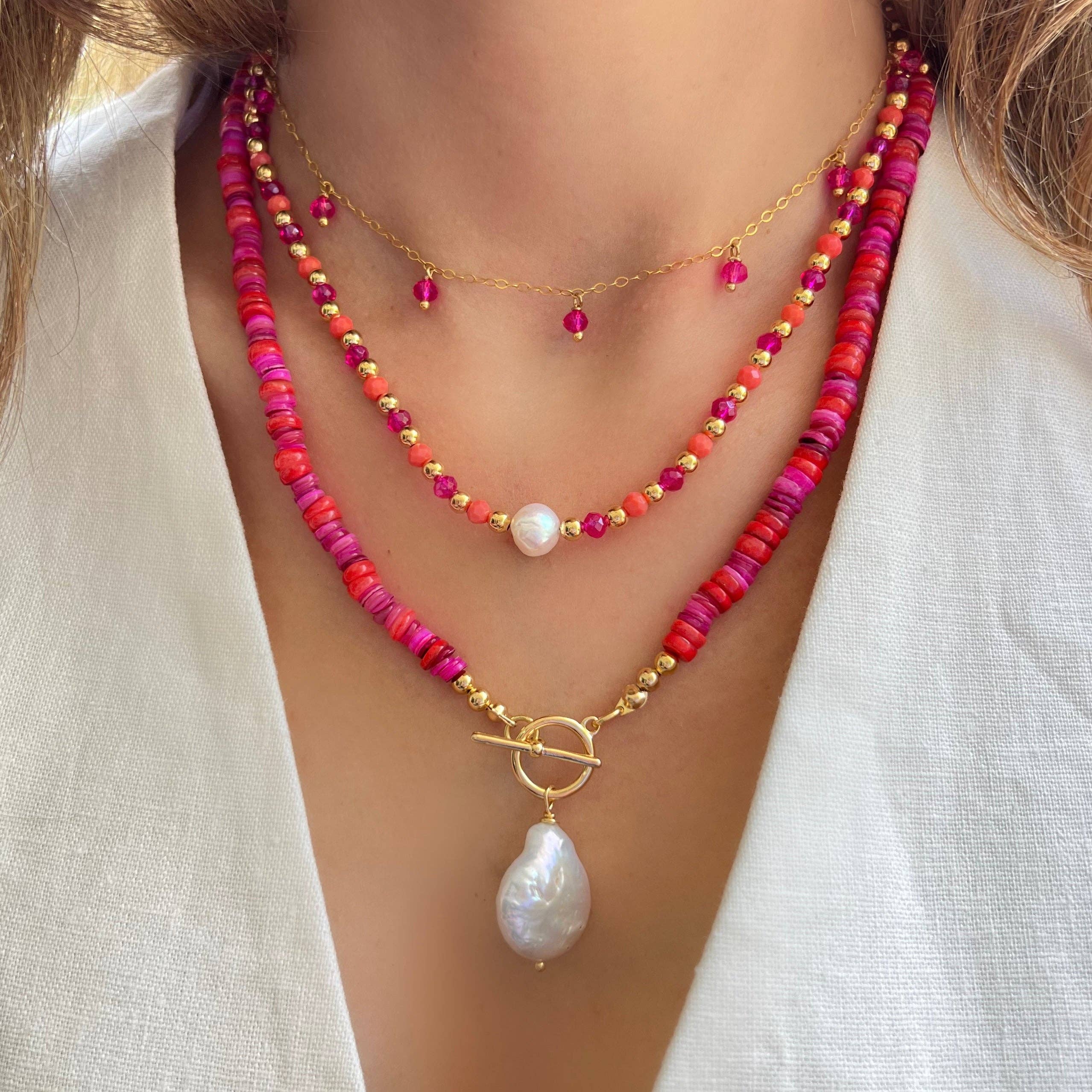 LPL Creations – wholesale Beaded/pearl necklace – Ibiza Necklace1