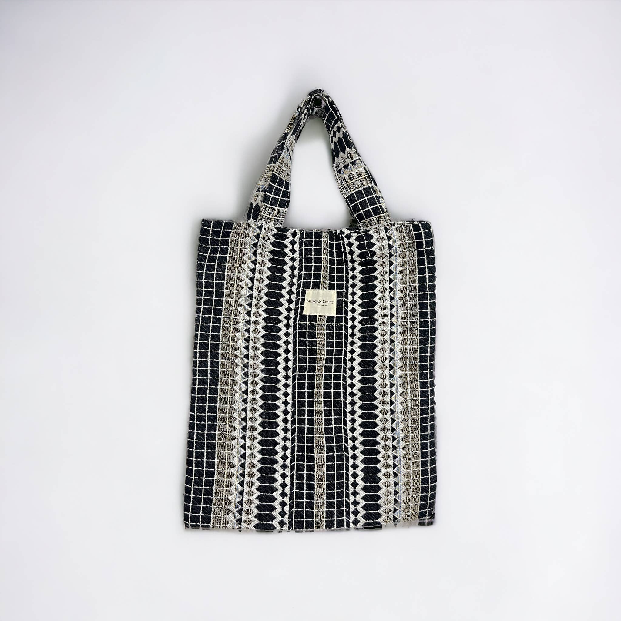 MERGAN CRAFTS - TEXTILE – Sacola - Mulher por atacado – Bolsa tote, sacola de compras e bolsa para presente com alça curta - LOZY7