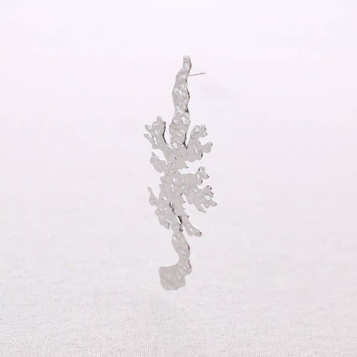 Coral Steel Earrings for wholesale by Sonata