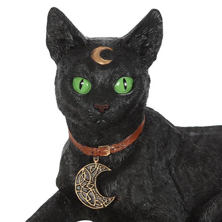 Something Different Wholesale - Wholesale Decorative Figurine - Gothic Laying Black Cat Figurine