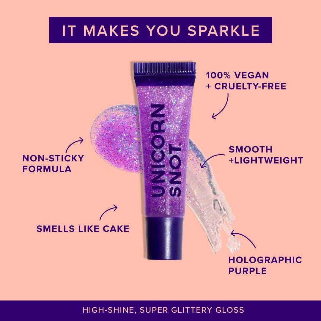 Unicorn Snot | Glitter Beauty - Wholesale Lip Gloss - Glitter Boss | Orchid | Glitter Lip Gloss | Holographic3