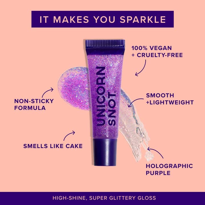 Unicorn Snot | Glitter Beauty - Wholesale Lip Gloss - Glitter Boss | Orchid | Glitter Lip Gloss | Smooth&Sparkly2