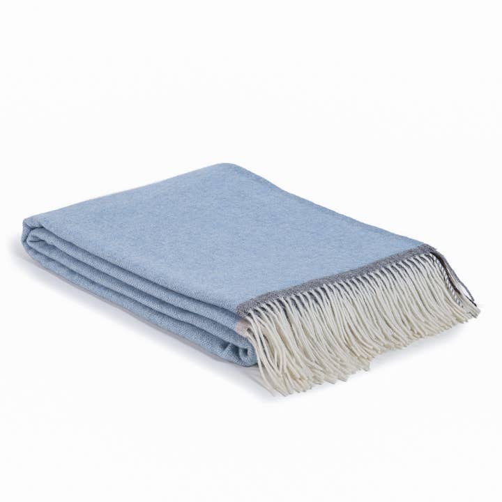 MoST - Wholesale Throw Blanket - Merino/cashmere Throw Blanket MILANO - blue3
