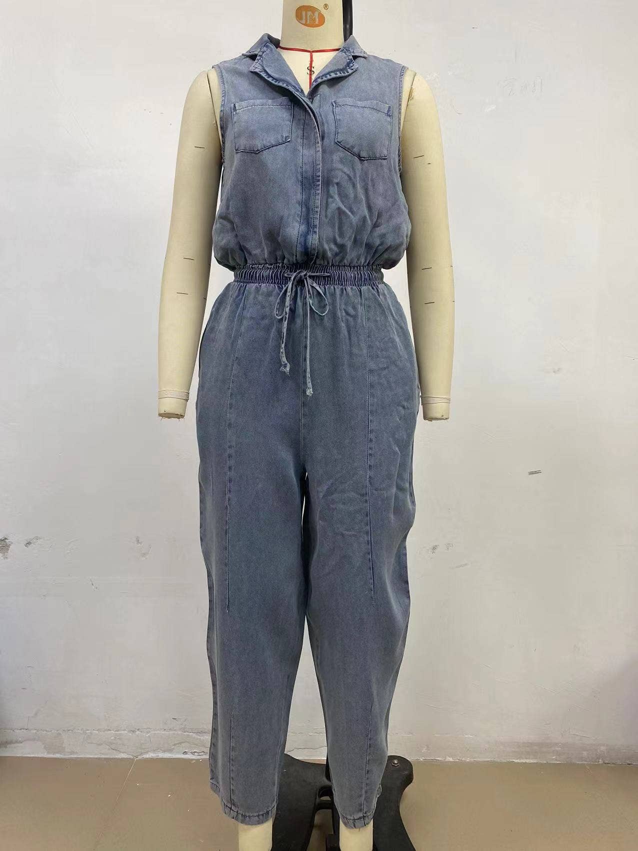 Hope & Sunshine – Engroshandel Jumpsuit - Dame – Vasket denim jumpsuit7