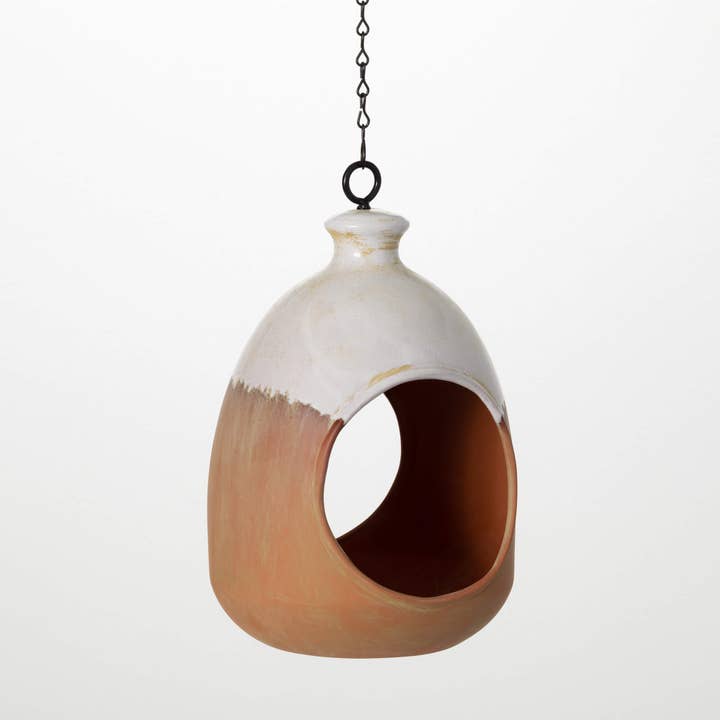 Sullivans Home Decor - Wholesale Bird Feeder - Pueblo Terracotta Bird Feeder