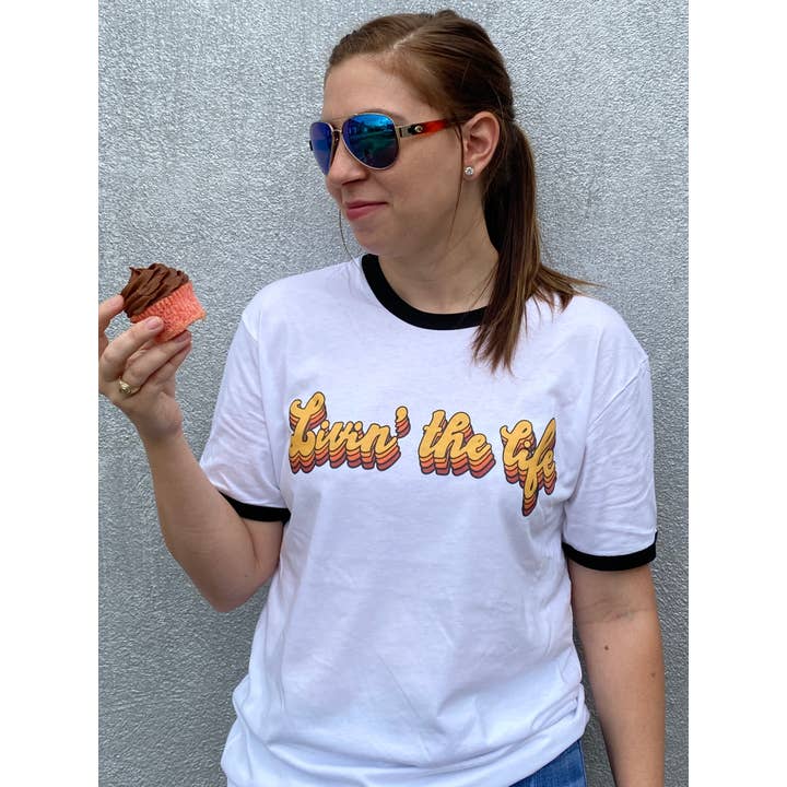 Livin' the Life Tee for wholesale by trehouse