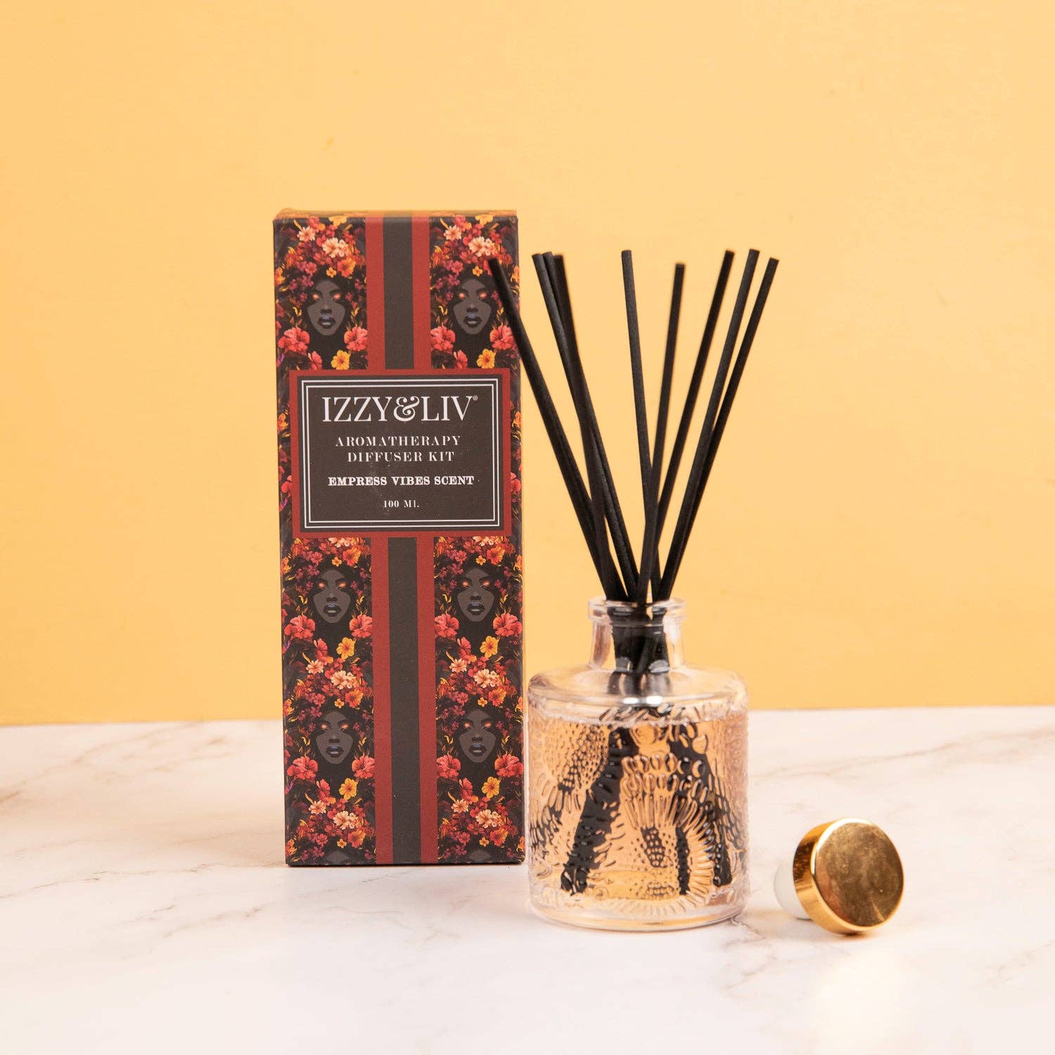 Izzy & Liv - Wholesale Reed diffuser - Empress Vibes Aromatherapy Diffuser w/10 Reeds