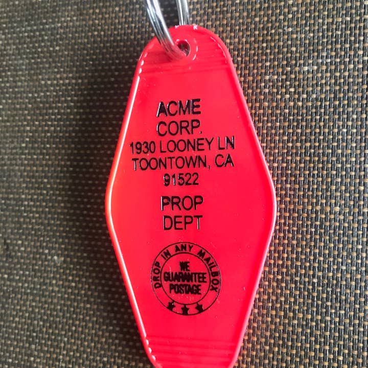 The 3 Sisters Design Co. - Wholesale Keychain - Unisex - Motel Key Fob - Acme Corp